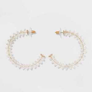 BaubleBar Jewelry - NWT Sugarfix Baublebar clear acrylic hoop earrings BaubleBar Jewelry - NWT Sugarfix Baublebar clear acrylic hoop earrings